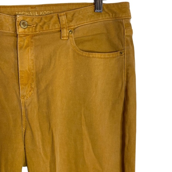Michael Michael Kors Izzy Skinny Jeans Rust Maple Leaf Cotton Mid Rise 12 - Picture 8 of 17